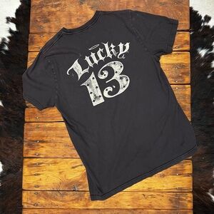 Lucky Brand “Lucky 13” vintage slub tee. EUC
